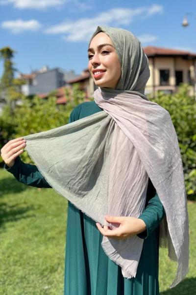 Degrade Konfor Şal Nefti Yeşili