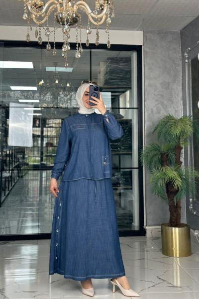 Tencel İkili Takım-Lacivert