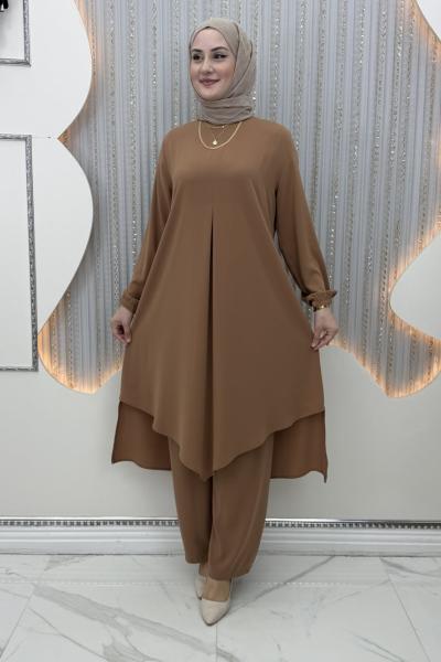 Amara Pantolonlu Takım Vizon