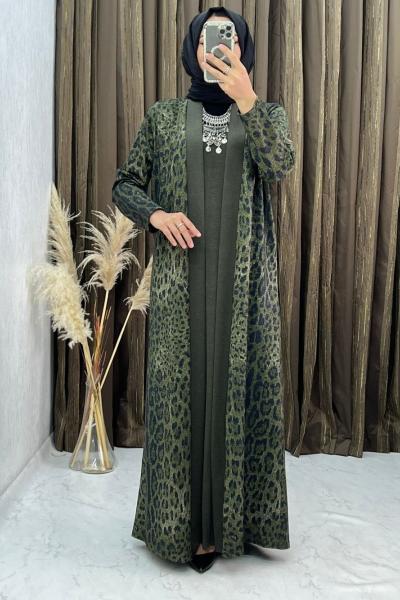 3307 Alize Elbise Takım Haki Haki