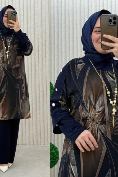 Arya 3’lü Takım Lacivert