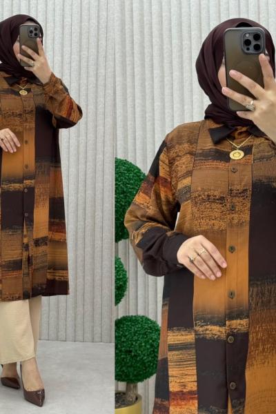 Birsen Tunik Kahverengi