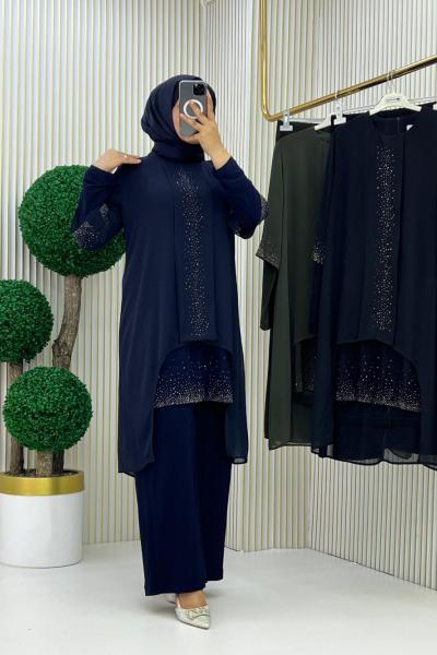 Hürrem Abiye Takım Lacivert