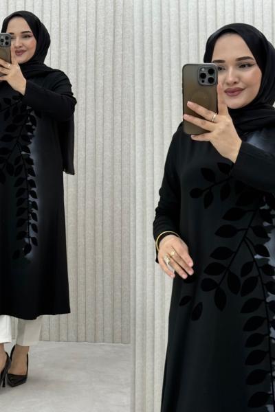 Kadife tunik Siyah