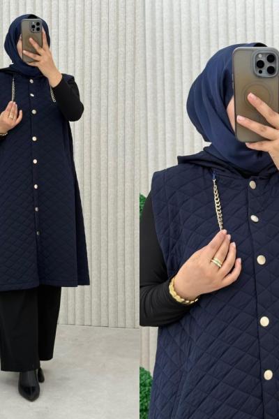 Kırım Yelek Lacivert