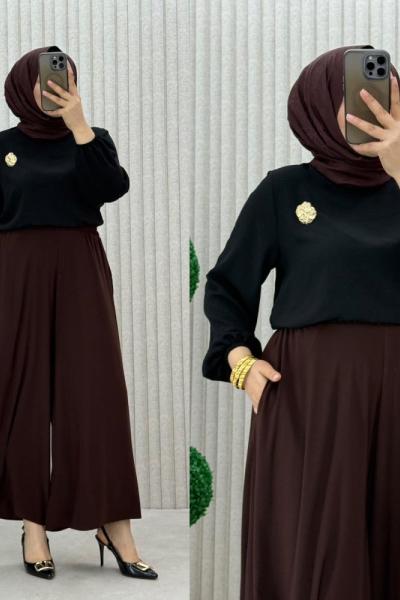 Şebnem Pantolon Etek Kahverengi