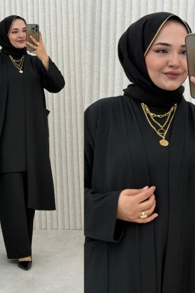 Sümela 3’lü Takım Siyah