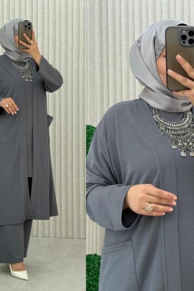 Sümela 3’lü Takım Antrasit