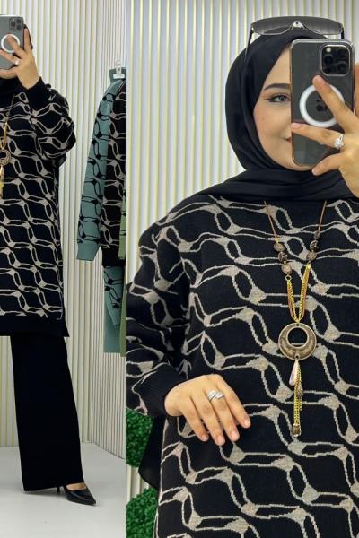 Venüs Triko Takım Siyah