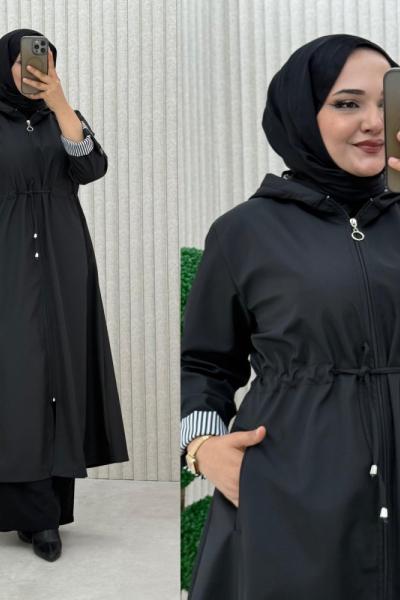 Zirve Trençkot Siyah