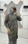 Leo leopar tunik Gri