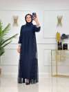 Irmak Abaya Lacivert